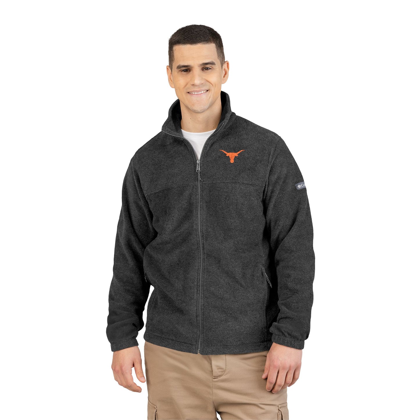 The University of Texas Longhorns Embroidered Columbia Fleece Jacket, Cozy Unisex Jacket, University of Texas Longhorns, UT Jacket
