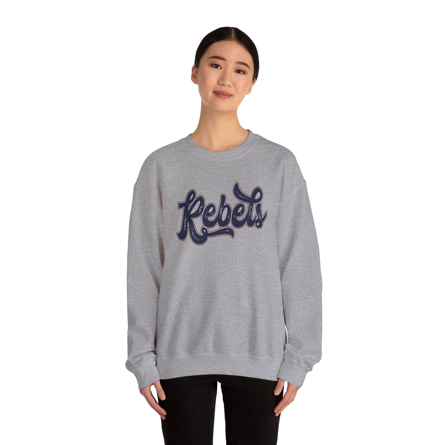 Ole Miss Rebels Retro Crewneck Sweatshirt | University of Mississippi Game Day Sweatshirt | Vintage College Apparel