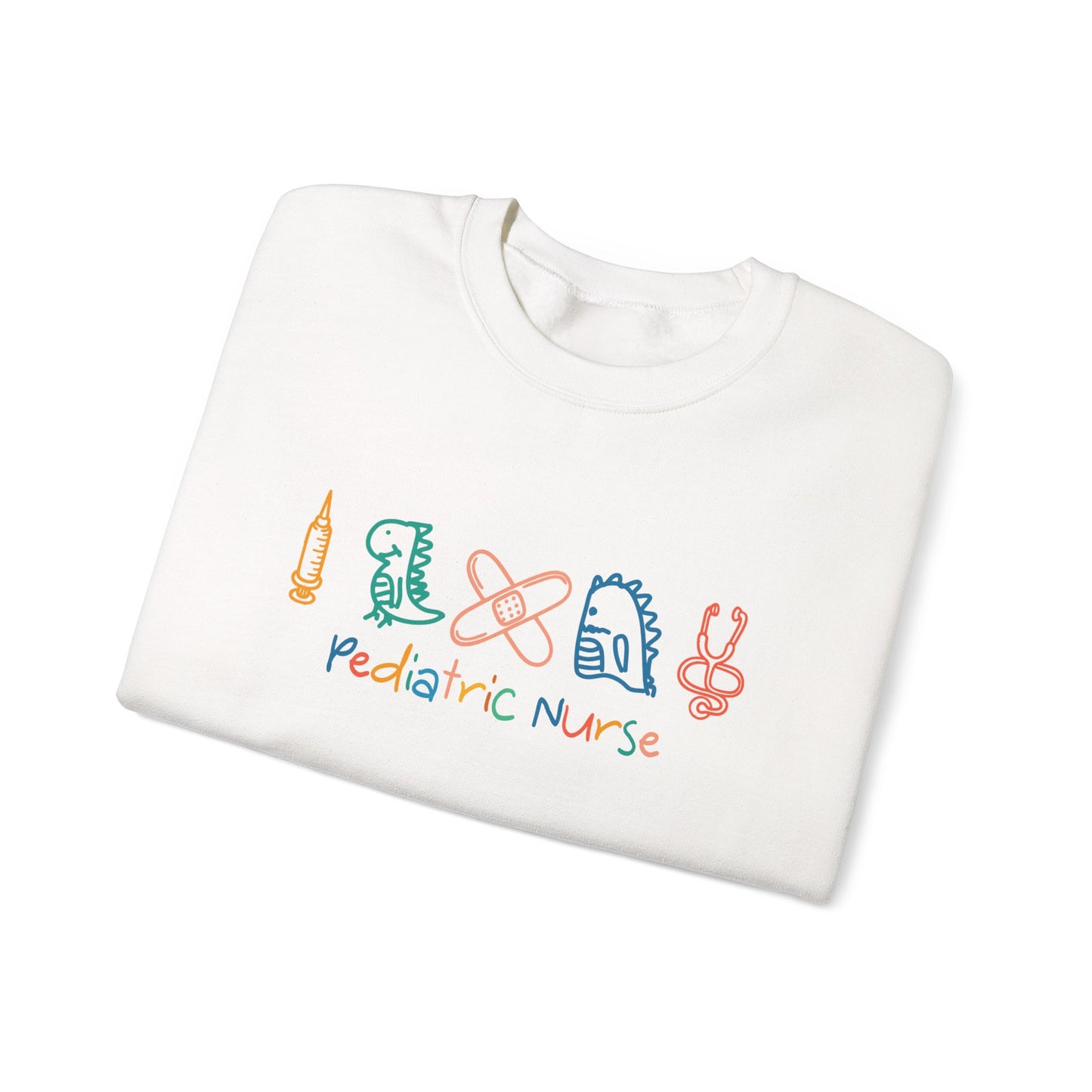 Pediatric Nurse Crewneck Sweatshirt - Healthcare Worker Gift, Hospital Apparel, Medical Professional Clothing, Nurse Appreciation, RN Gift