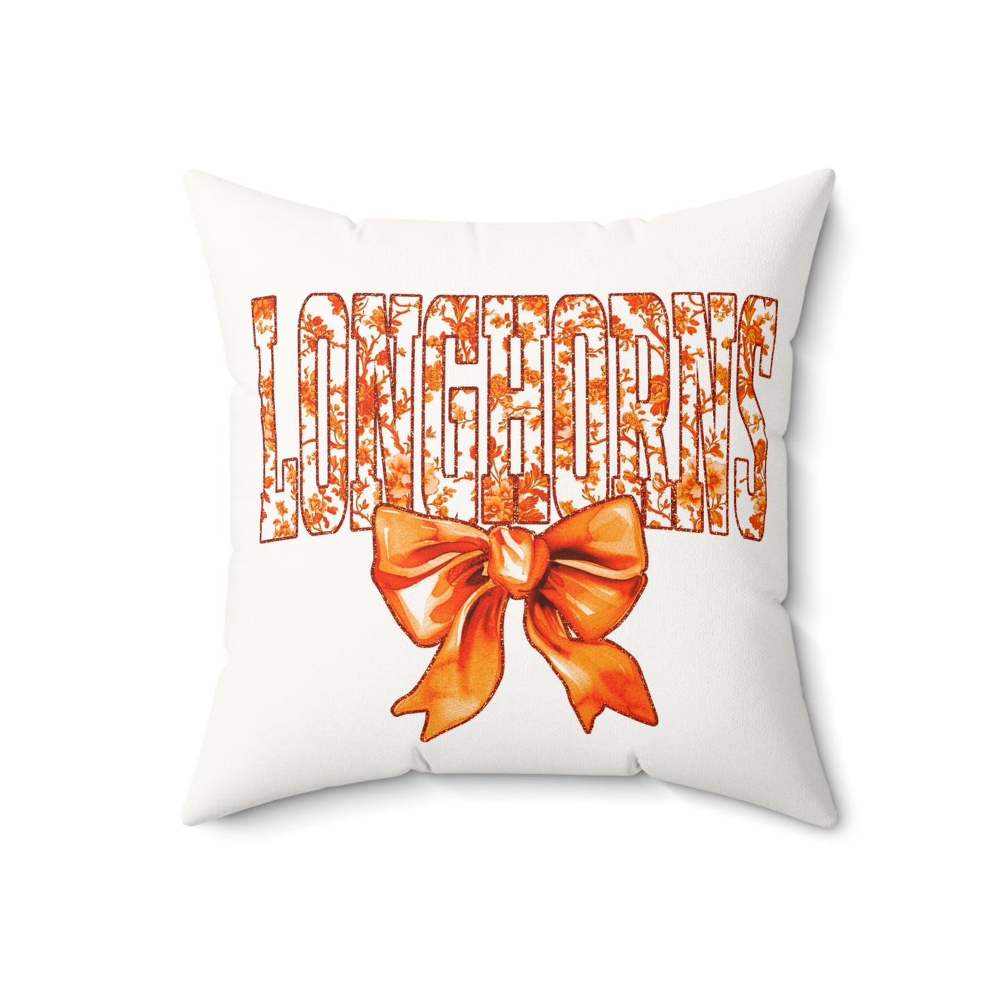 University of Texas Dorm Decor, College Throw Pillow, Longhorn Fan Gift, Texas Home Decor, UT Austin, University of Texas