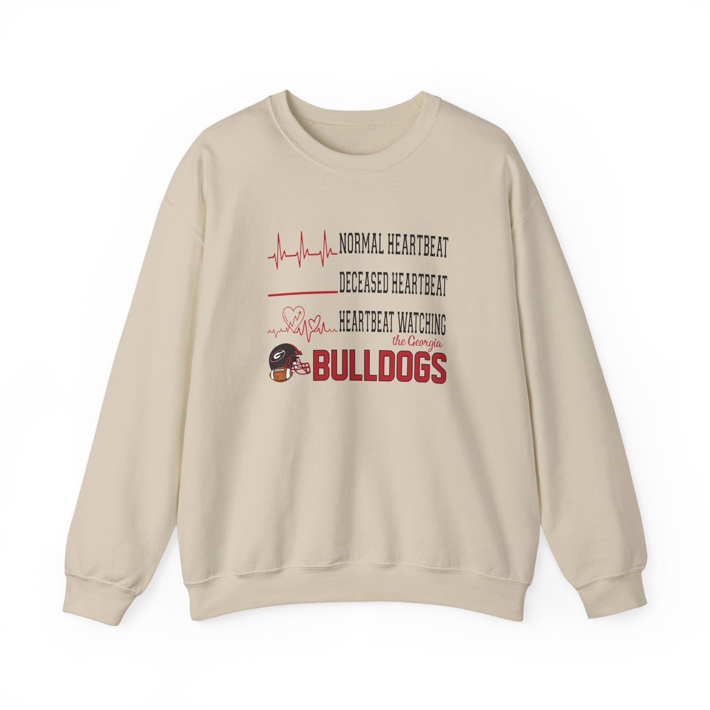 Georgia Bulldogs Heart Rate Shirt | Funny Game Day Tee | Normal, Deceased, and Georgia Bulldogs Heart Rate | College Football Shirt
