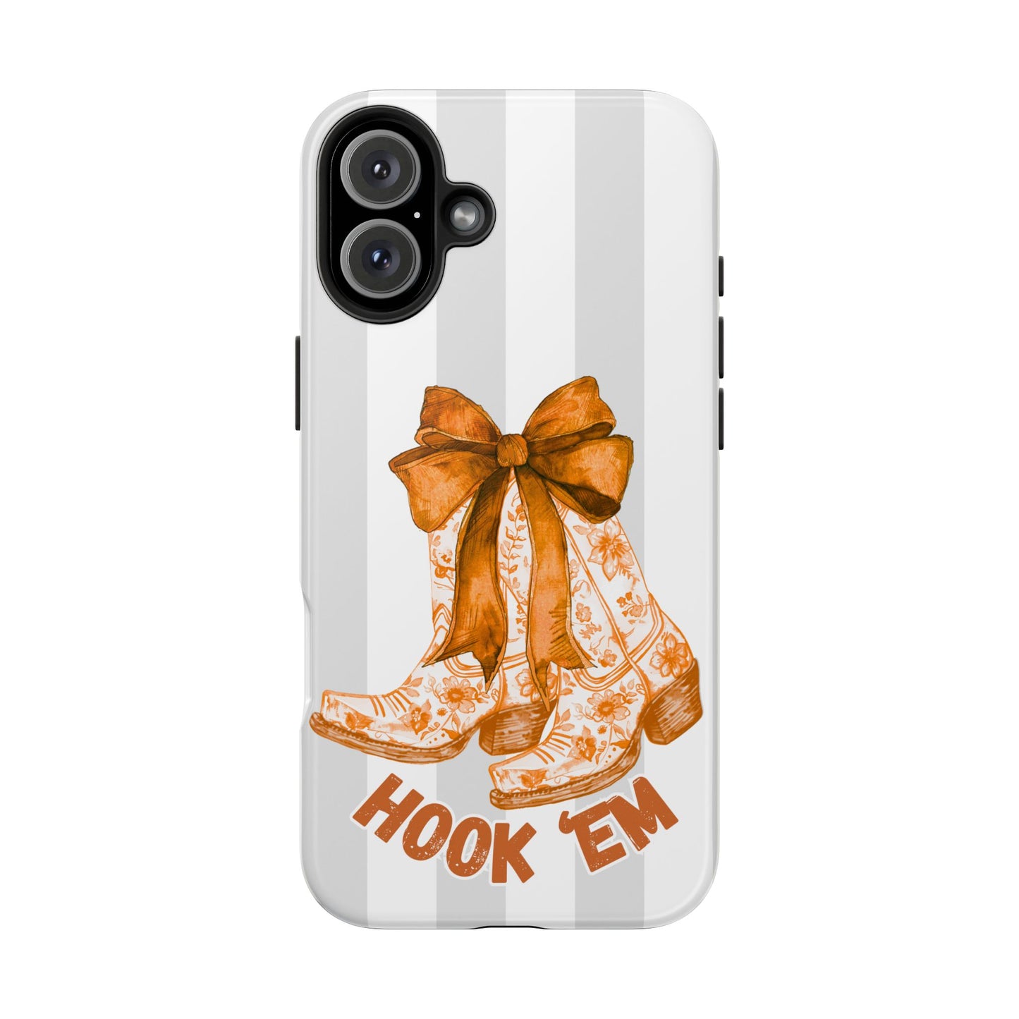 Texas Tough Phone Case, College Team Accessory, Longhorns, Graduation Gift, Student Gifts