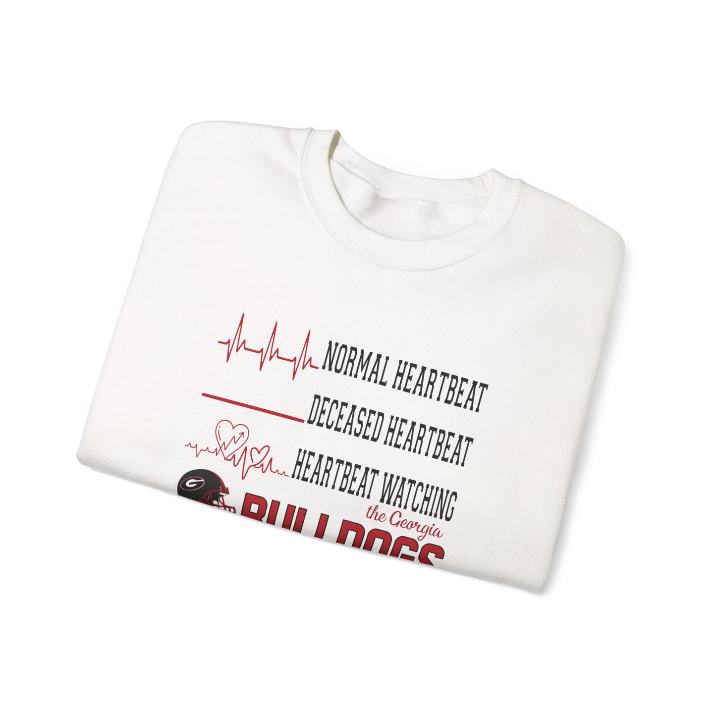 Georgia Bulldogs Heart Rate Shirt | Funny Game Day Tee | Normal, Deceased, and Georgia Bulldogs Heart Rate | College Football Shirt