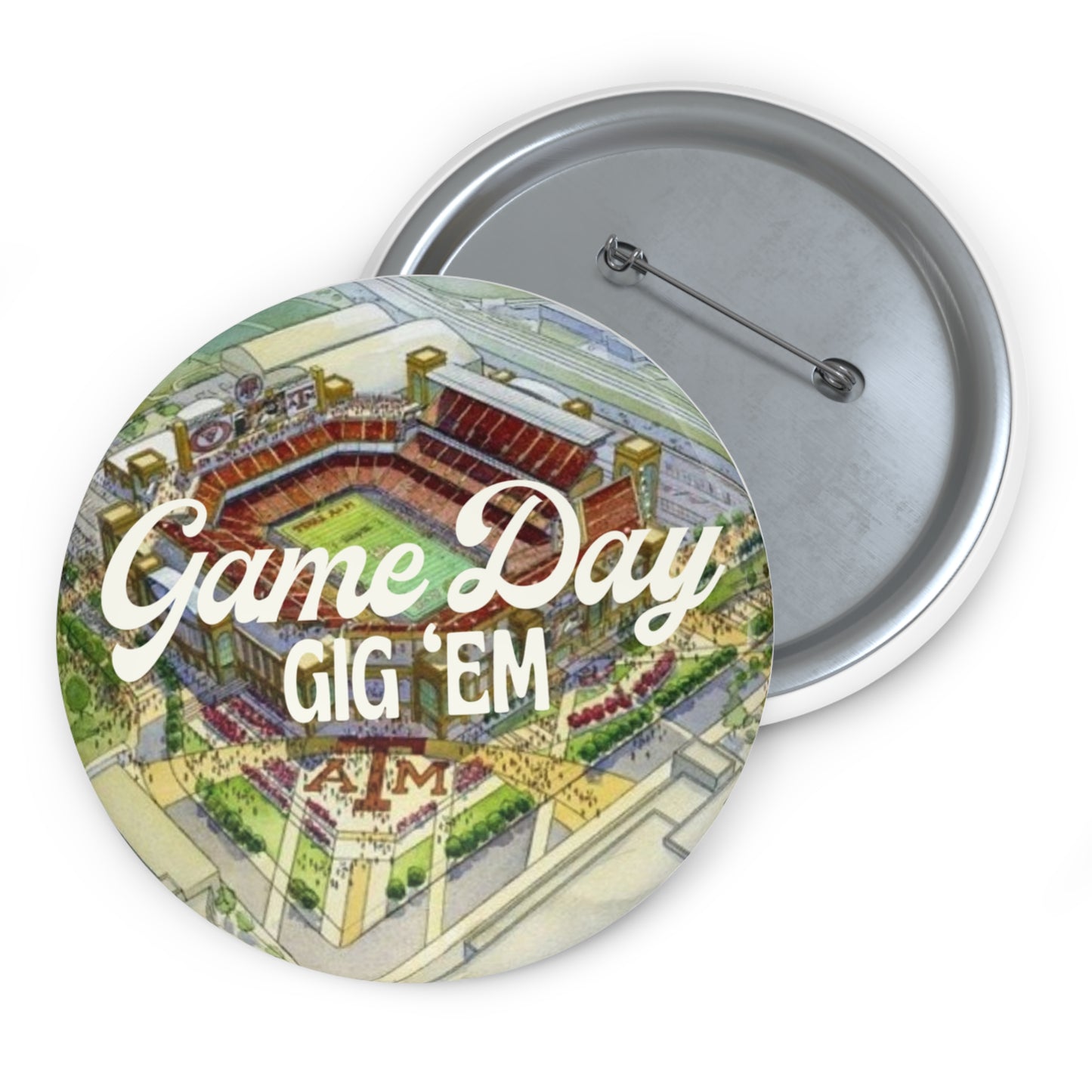 Aggies Game Day Pin | Aggie Game Day Accessory | Aggie Game Day Pin | Aggie Spirit Wear, Game Day Pin, Button