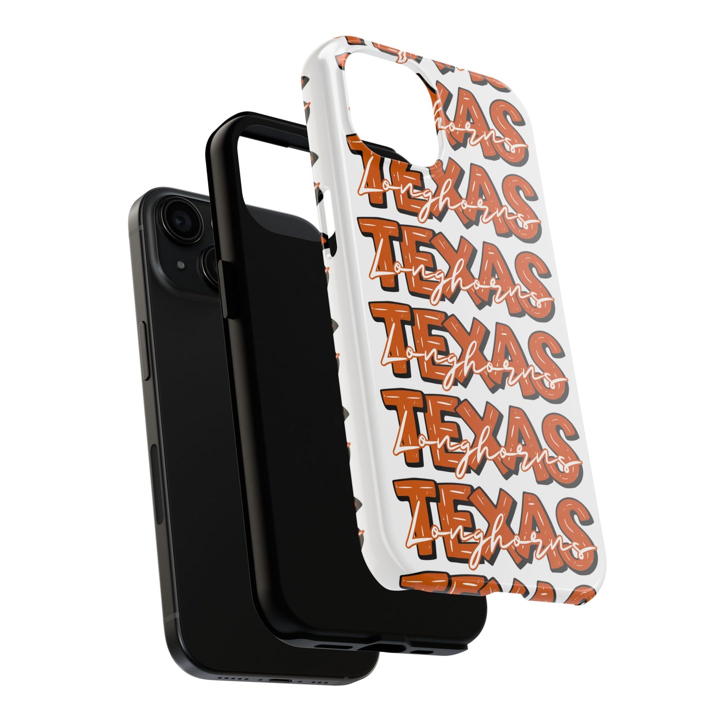 Texas Longhorn Tough Phone Case, Durable iPhone Cover for Texas Lovers, Unique Gift for Graduates, College Students, Southern Pride
