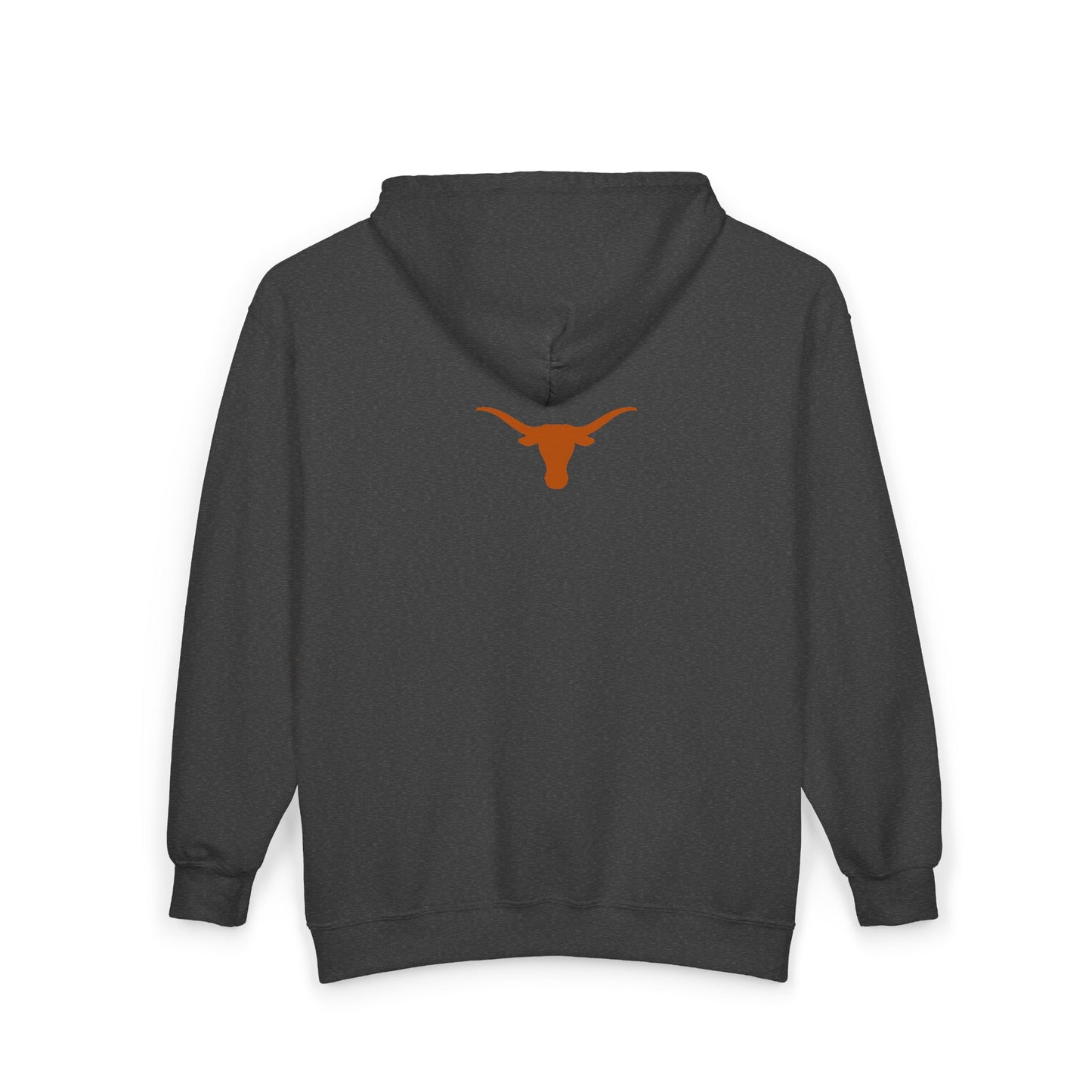 University of Texas Longhorns Zip-Up Hoodie with front and back design, Perfect for College Spirit, Game Day Gear, Longhorns, UT