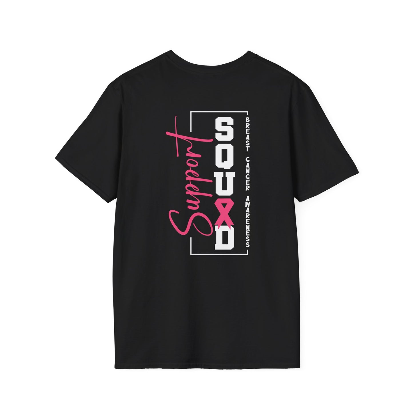 Breast Cancer Awareness, Breast Cancer, Faith, Hope Cure Inspired Softstyle T-Shirt, Cancer Awareness Shirt, Support Squad