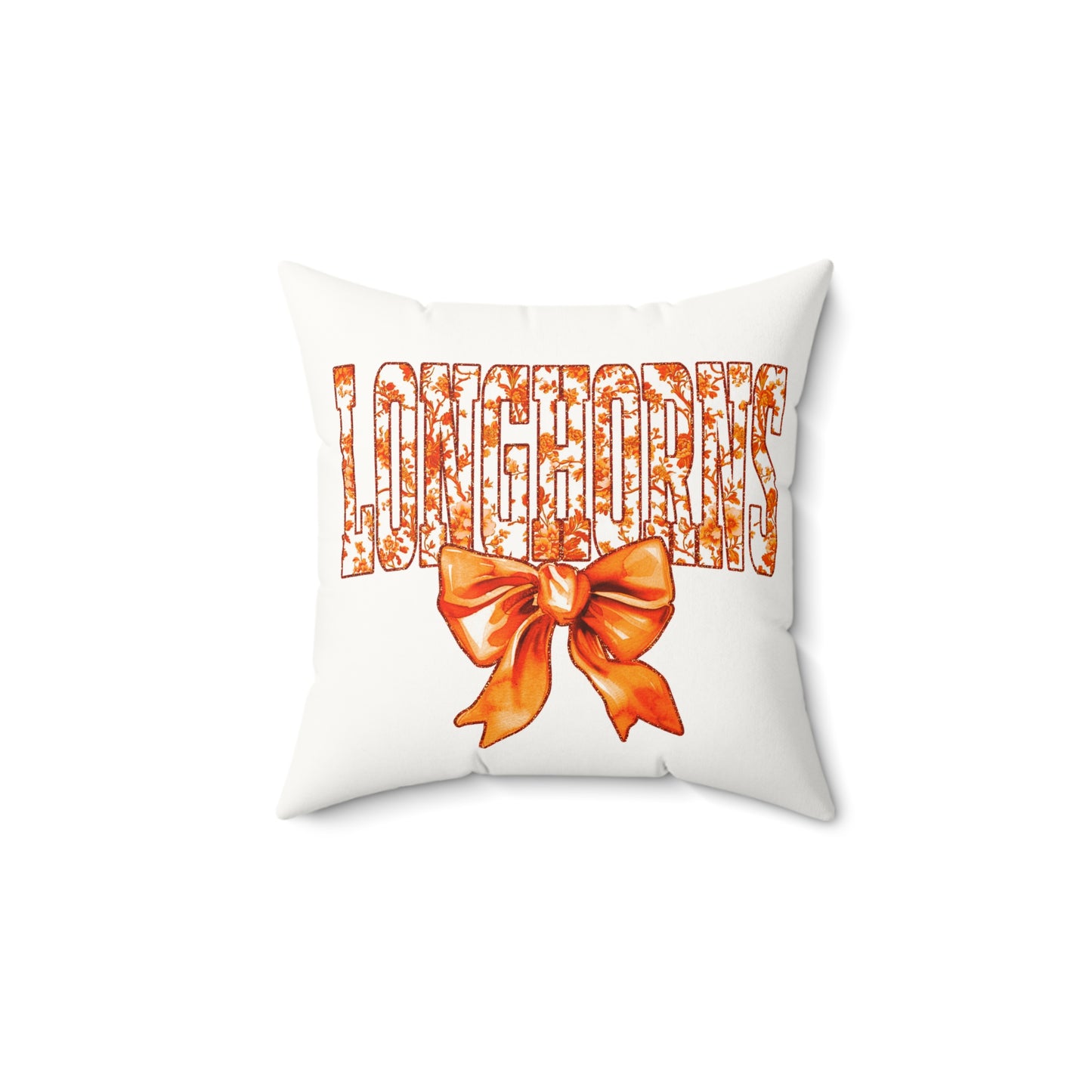 University of Texas Dorm Decor, College Throw Pillow, Longhorn Fan Gift, Texas Home Decor, UT Austin, University of Texas