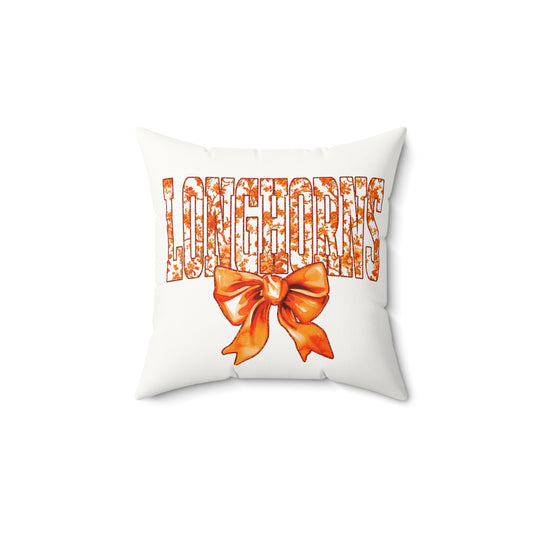 University of Texas Dorm Decor, College Throw Pillow, Longhorn Fan Gift, Texas Home Decor, UT Austin, University of Texas
