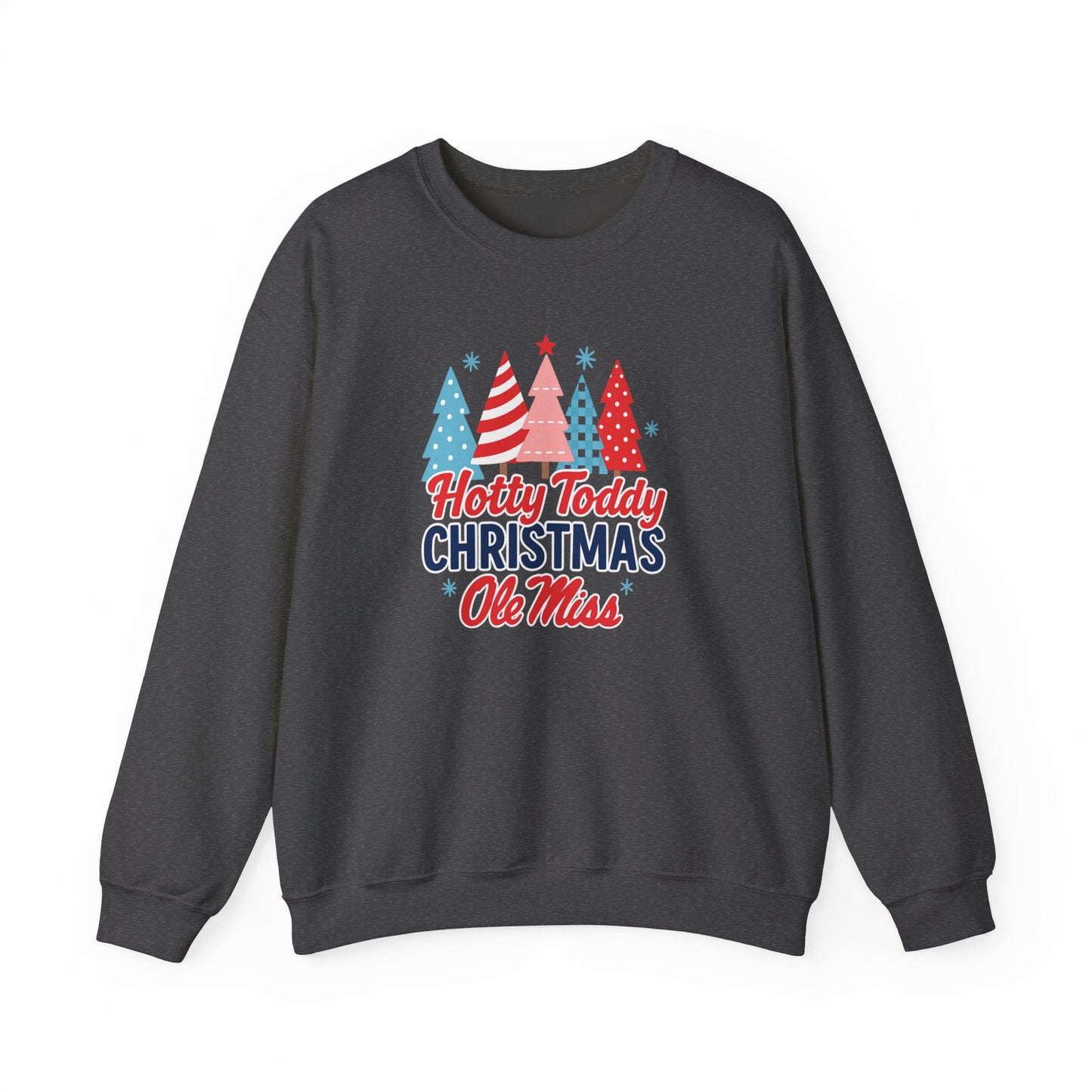 Ole Miss Festive Christmas Sweatshirt, Holiday Cheer, Unisex Crewneck, Ole Miss Pride, Hotty Toddy, Rebels, University of Mississippi
