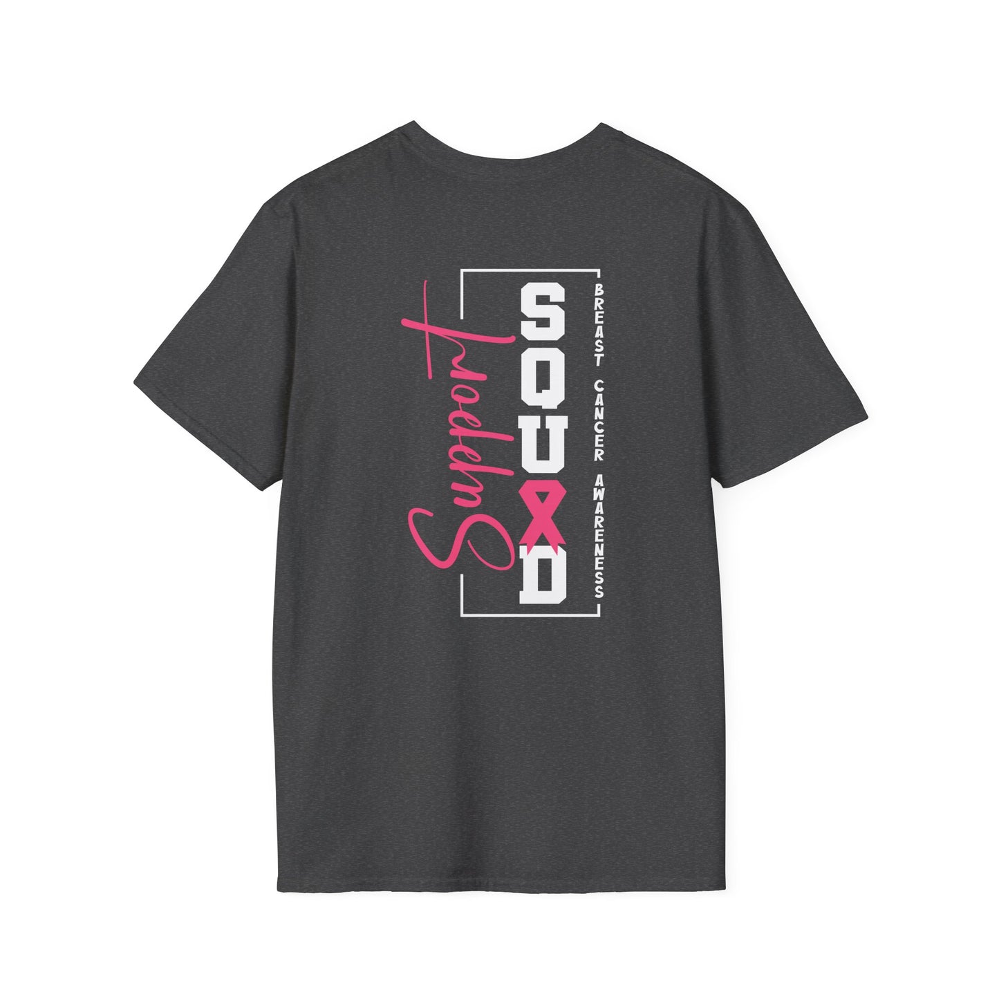 Breast Cancer Awareness, Breast Cancer, Faith, Hope Cure Inspired Softstyle T-Shirt, Cancer Awareness Shirt, Support Squad