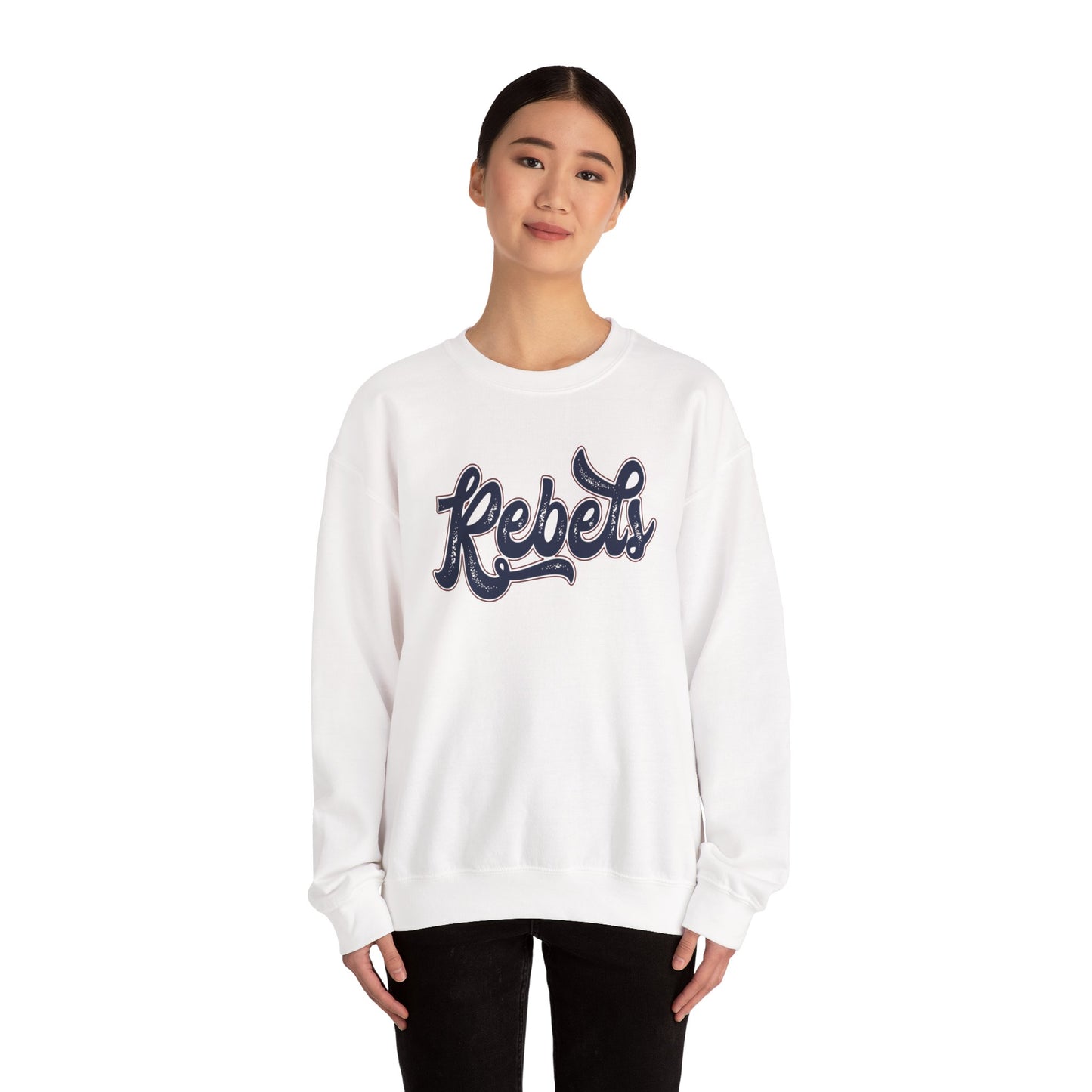 Ole Miss Rebels Retro Crewneck Sweatshirt | University of Mississippi Game Day Sweatshirt | Vintage College Apparel