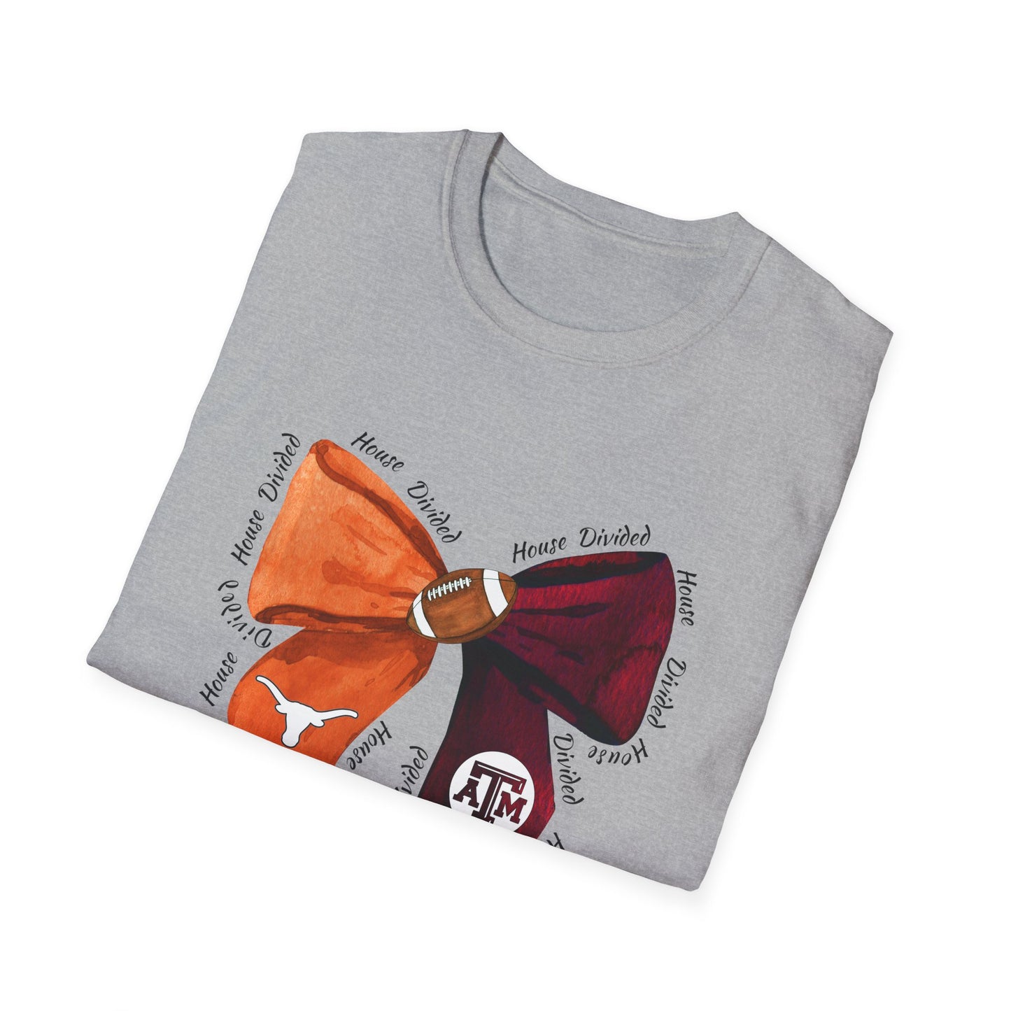 House Divided Longhorns and Aggies T-Shirt, Unisex Graphic Tee, Perfect Gift for Longhorns and Aggies, Casual Wear, Game Day gear