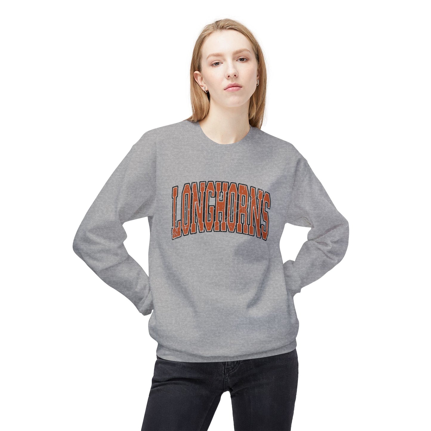 Texas Cozy Unisex Sweatshirt for Longhorns Fans | Softstyle Crewneck | Perfect for Game Days, Game Day Gear, Longhorns,