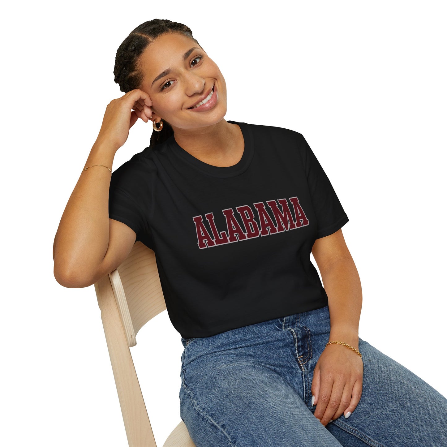 Alabama Distressed Varsity Tee | Vintage Crimson Game Day Shirt | Southern Spirit Unisex T-Shirt | Retro College Style | Game Day Gear