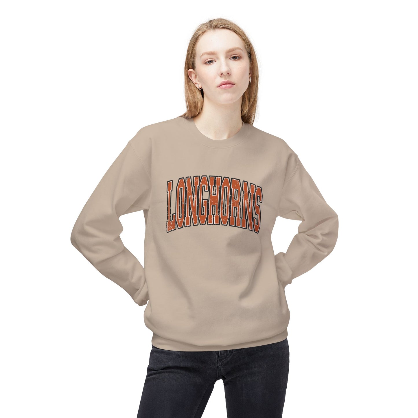 Texas Cozy Unisex Sweatshirt for Longhorns Fans | Softstyle Crewneck | Perfect for Game Days, Game Day Gear, Longhorns,
