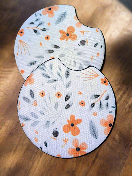 Floral Car Coasters