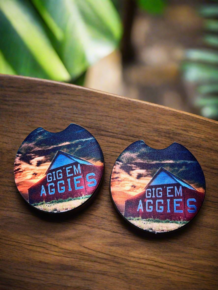 Texas A&M Barn Car Coasters