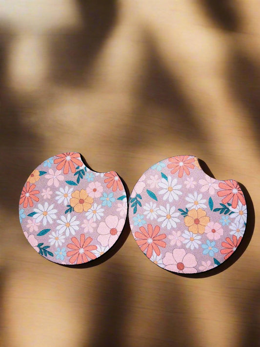 Little Daisy Car Coasters