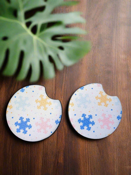 Snowflake Car Coasters