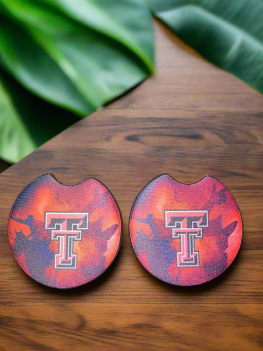 Texas Tech Car Coasters